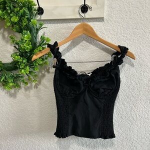 ASTR The Label Black Bustier Top Sz Medium